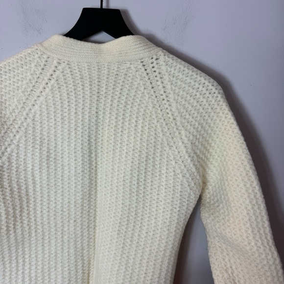 Vintage Wool Hand Knitted Cardigan Sweater - Picture 8 of 11